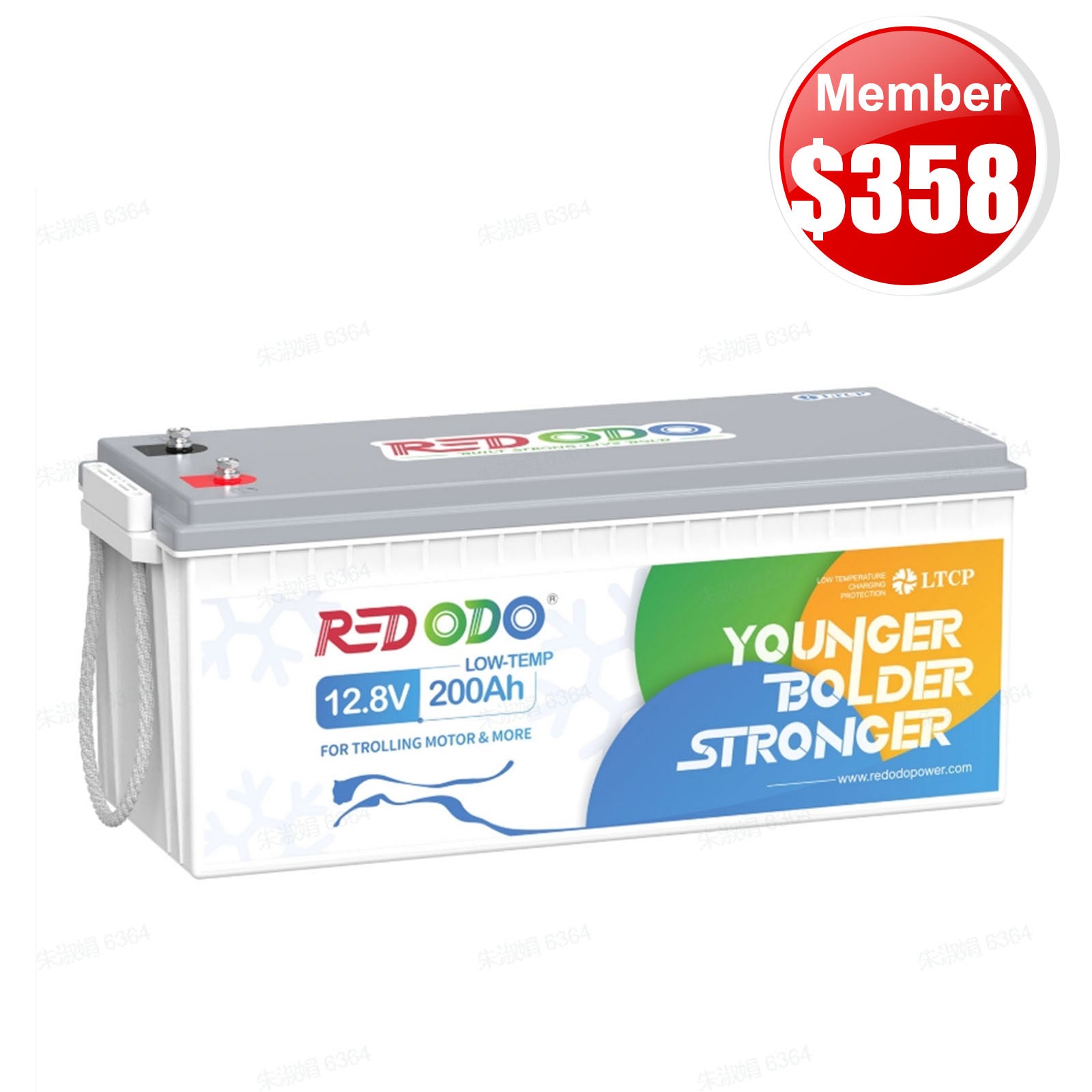 🎄【Xmas Member Price $358】Redodo 12V 200ah LiFePO4 Deep Cycle Battery with Low Temp Cutoff Protection