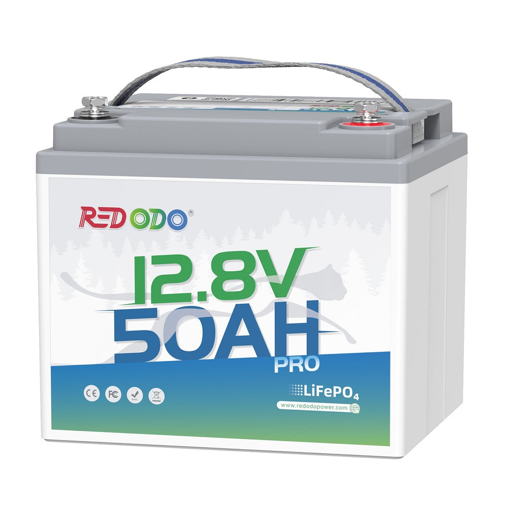 Redodo 12V 50Ah Lithium LiFePO4 Battery— Portable Lightweight Power Bank