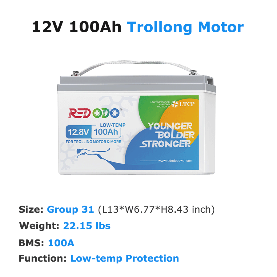 Redodo 12V 100Ah LiFePO4 All-Scenario Solutions | Solar/RV/Marine Battery