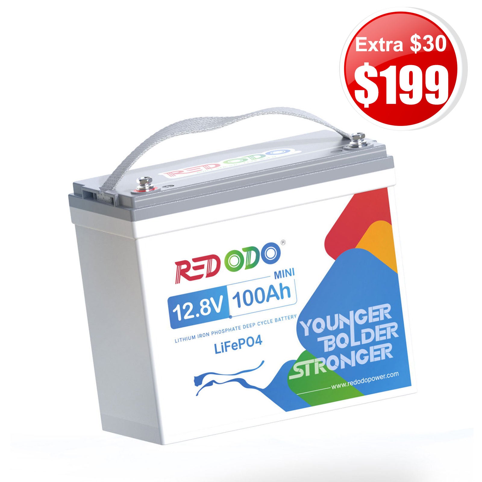 ⚡[LIMITED TIME SAVE EXTRA $30] Redodo 12V 100Ah Mini - the Smallest Lithium LiFePO4 Battery