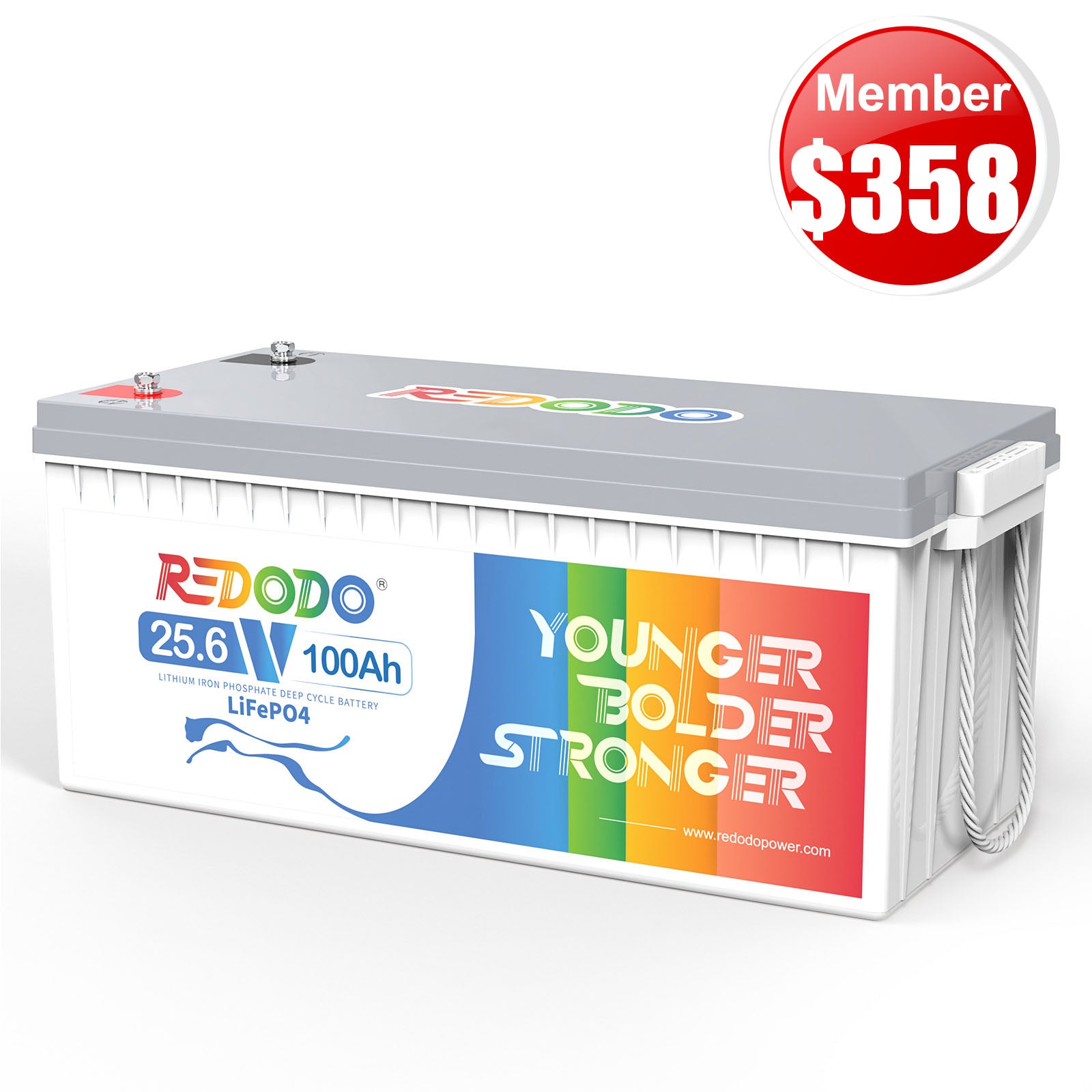 🎄【Limited Flash Sale - Xmas Member Price $358】Redodo 24V 100Ah LiFePO4 Lithium Battery