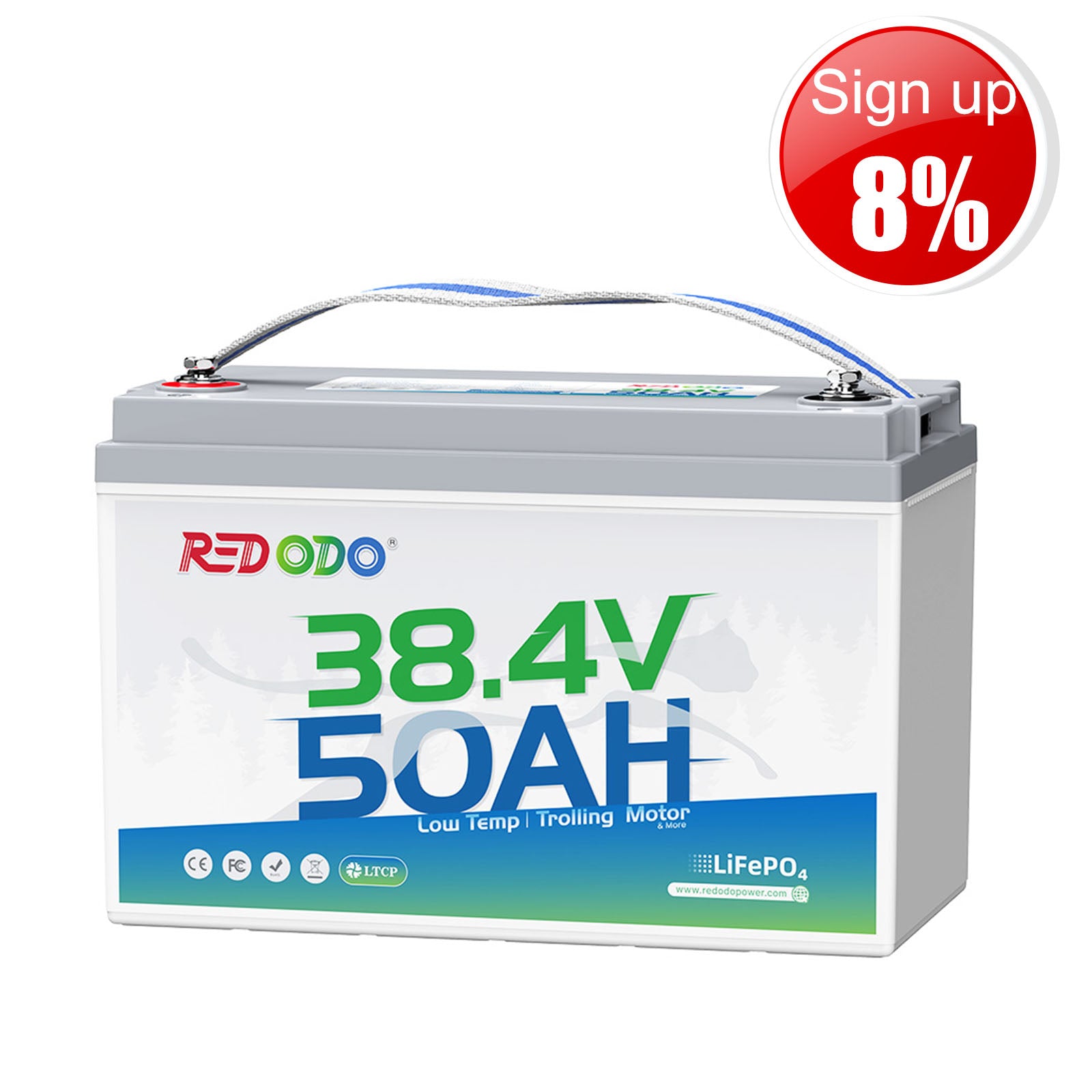 ⚡[$275 after Sign-Up] Redodo 36V 50Ah Lithium Trolling Motor Battery for 36V Trolling Motors with 100-120 lbs