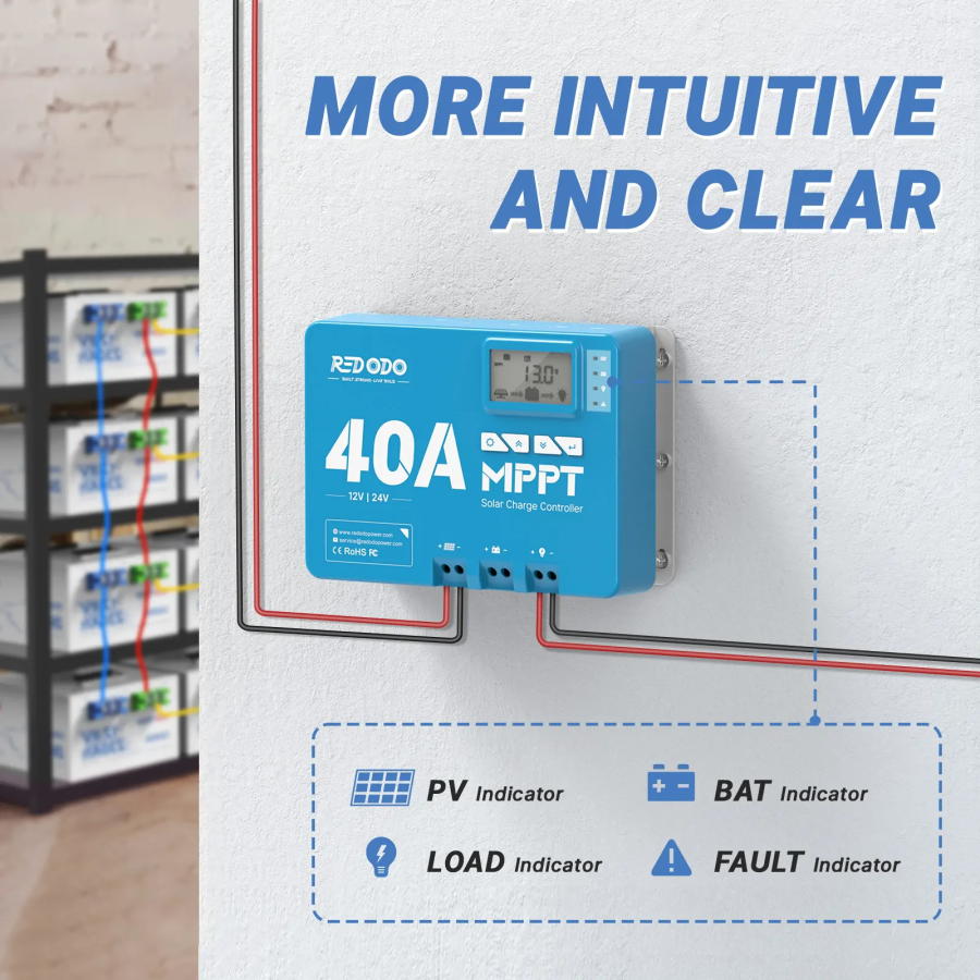 12V/24V MPPT solar charge controller