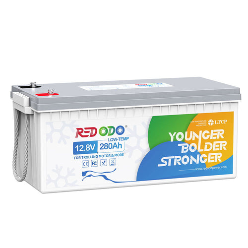 Redodo 12V 280Ah Deep Cycle Battery with Low Temp Cutoff Protection