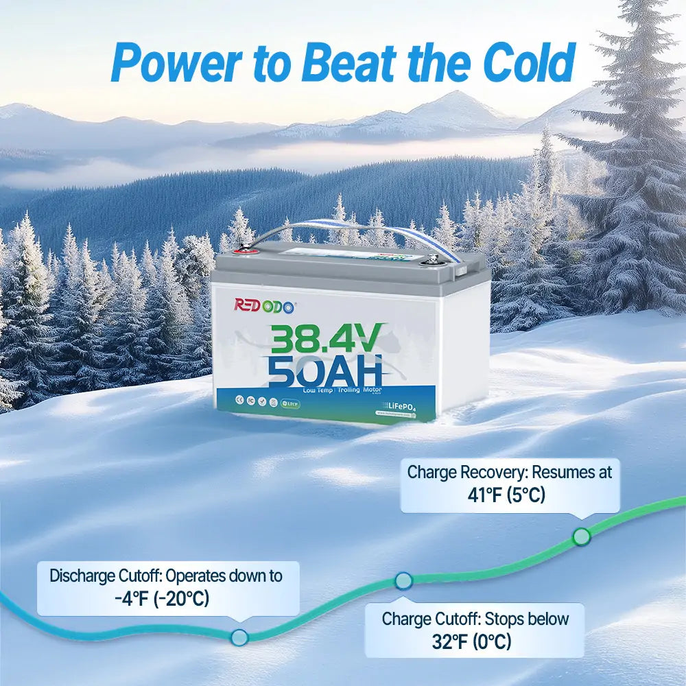 36V 50Ah lithium battery for cold weather