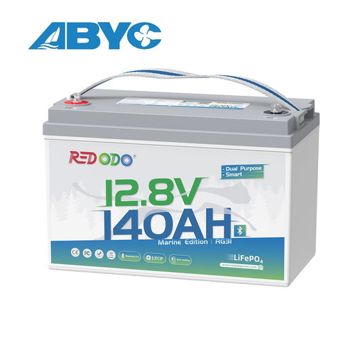 Redodo 12V 140Ah Dual Purpose Marine Battery, 900CCA