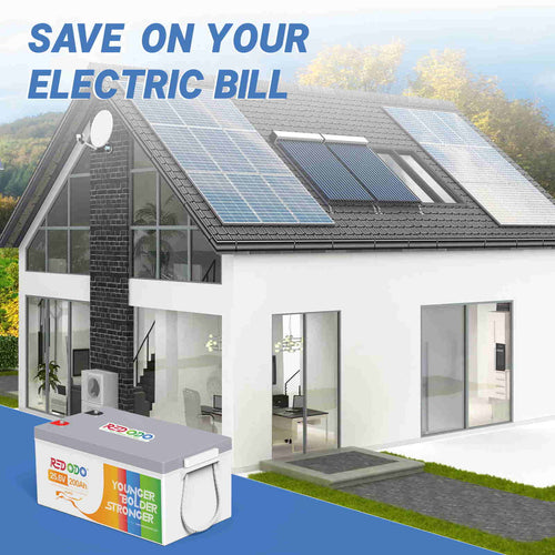 Redodo 24V 200Ah LiFePO4 Battery | 5.12kWh & 5.12kW save on your electric bill